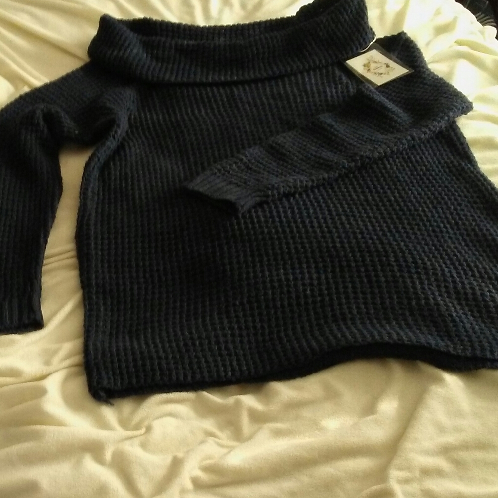 SALE. Ladies Off the Shoulder Tunic Sweater. WAS 13.00